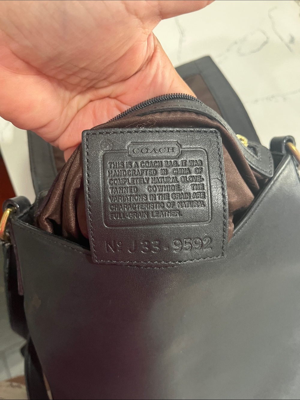 Coach Classic legacy slim Black Leather Crossbody Shoulder - Picture 4 of 5